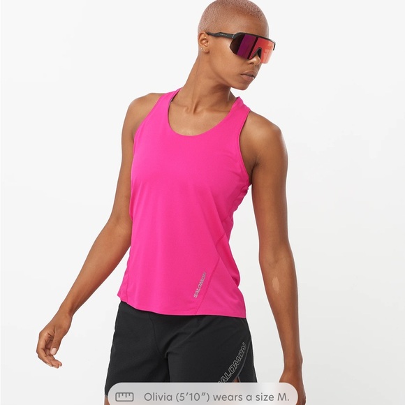 Salomon Women's Running Tank Top/Singlet Race Top - Picture 5 of 8